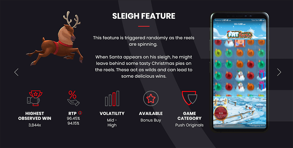 Мобильная версия Fat Santa Мобильная версия Fat Santa